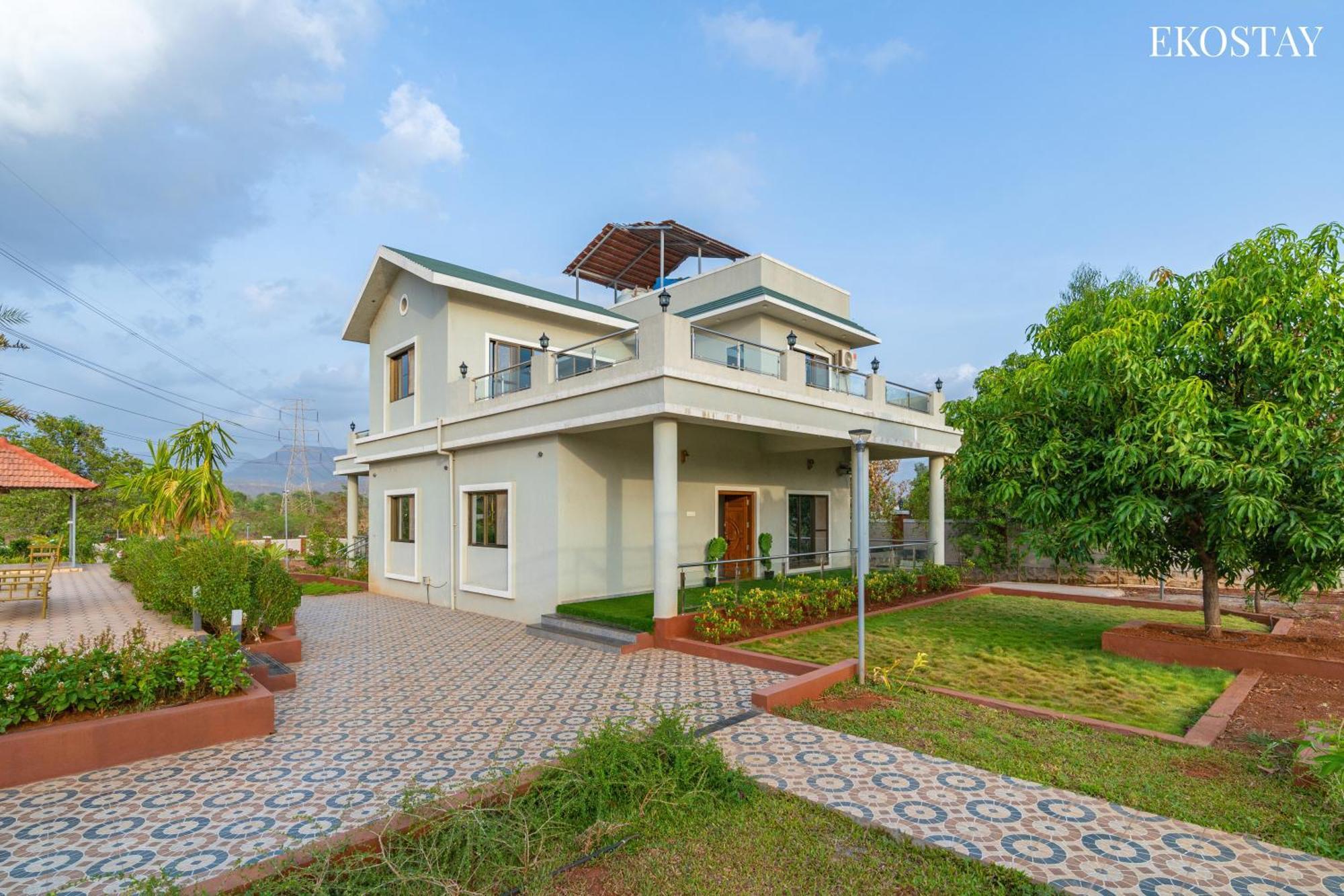 Ekostay Gold Palm Estate I Cricket Turf I Rain Dance I 2 Acre Property คาร์จัต ภายนอก รูปภาพ