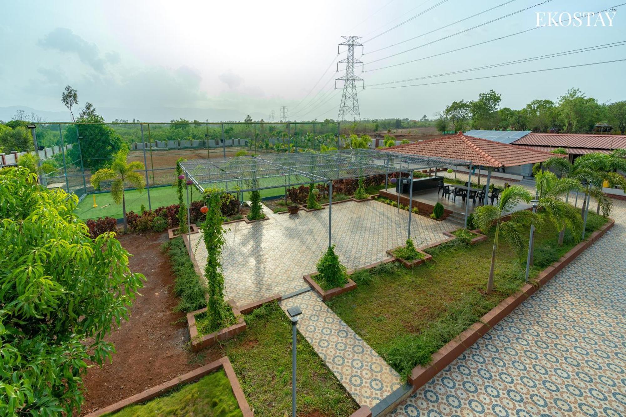 Ekostay Gold Palm Estate I Cricket Turf I Rain Dance I 2 Acre Property คาร์จัต ภายนอก รูปภาพ