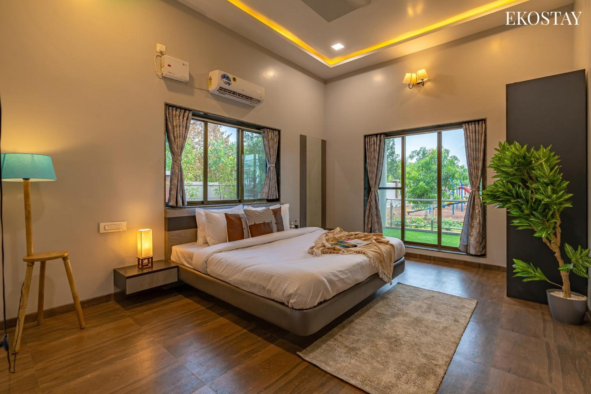 Ekostay Gold Palm Estate I Cricket Turf I Rain Dance I 2 Acre Property คาร์จัต ภายนอก รูปภาพ