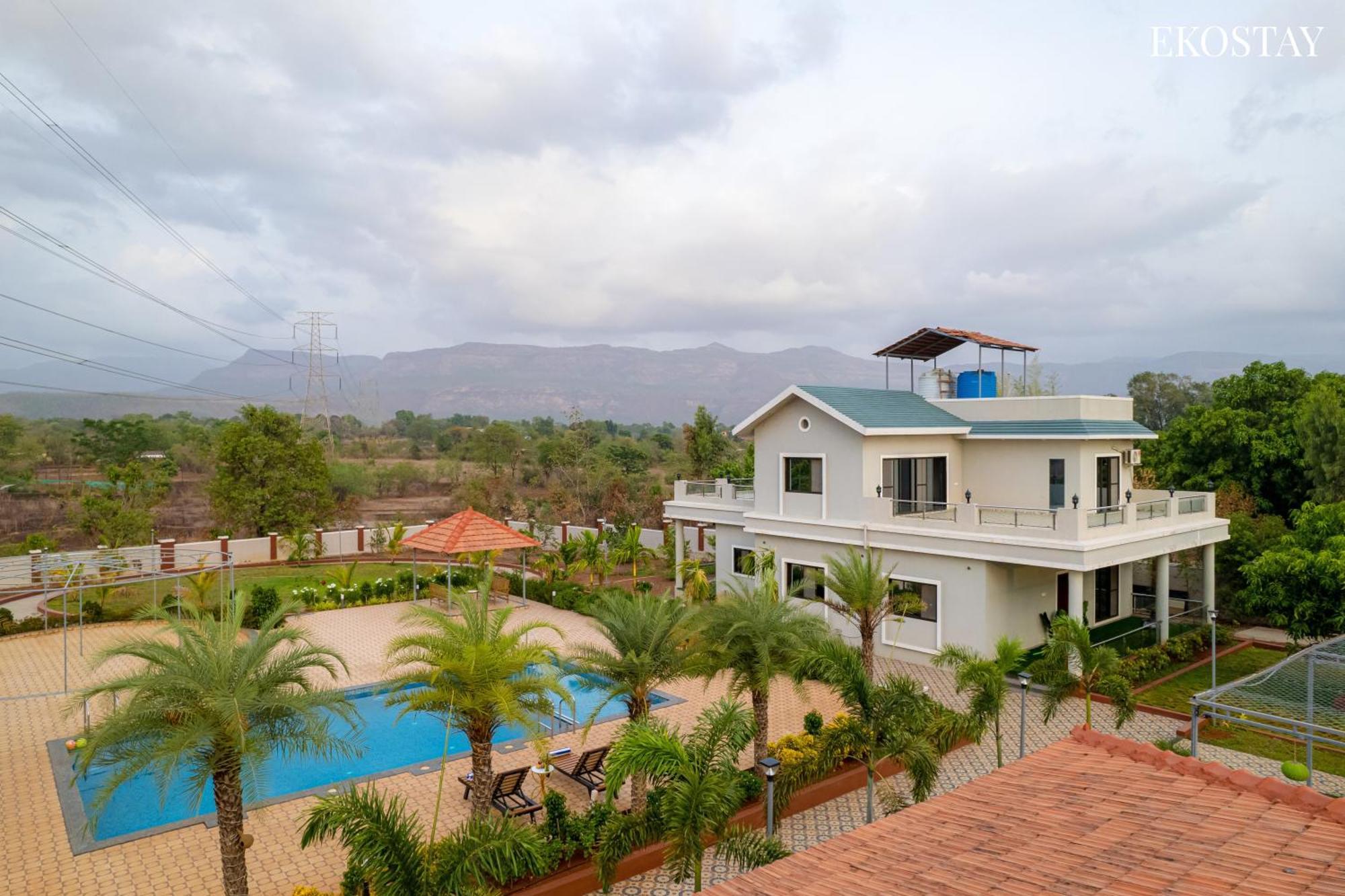 Ekostay Gold Palm Estate I Cricket Turf I Rain Dance I 2 Acre Property คาร์จัต ภายนอก รูปภาพ