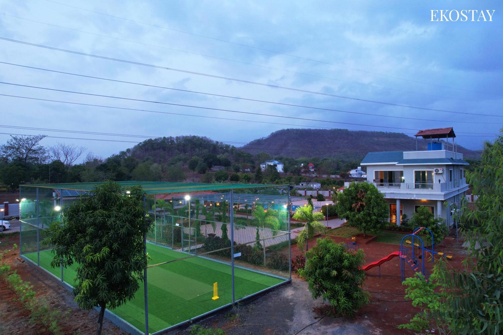 Ekostay Gold Palm Estate I Cricket Turf I Rain Dance I 2 Acre Property คาร์จัต ภายนอก รูปภาพ